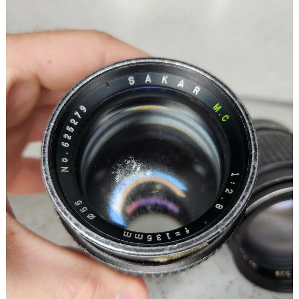 Vivitar 135mm f/2.8 & Minolta 135mm f/2.8 Promaster Camera Lenses for Pentax